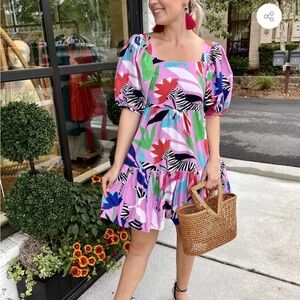 Oliphant Bubble Mini Dress - Panama